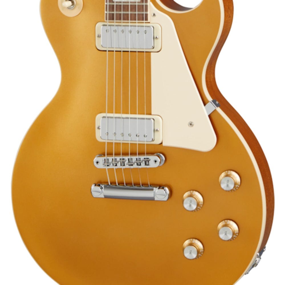 gibson electric guitars gibson les paul 70s deluxe 6 string electric guitar #color_gold-top