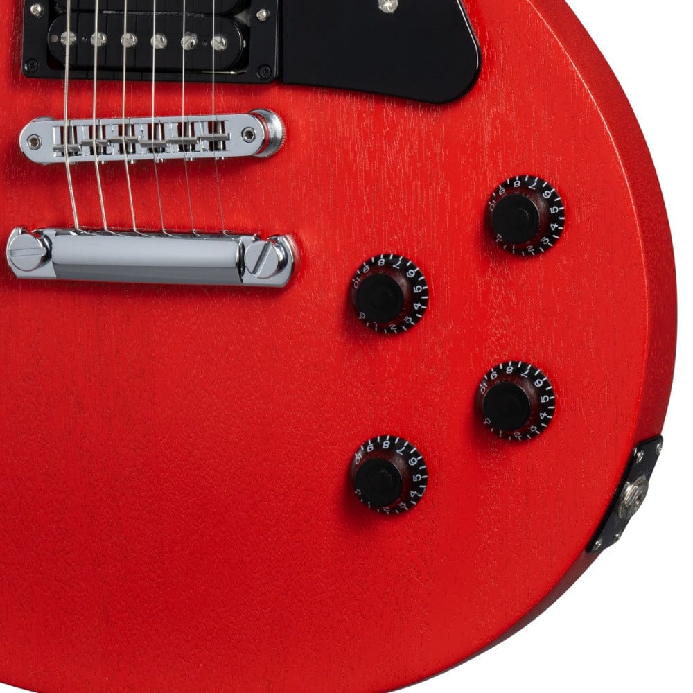 gibson electric guitars gibson les paul modern lite 6 string electric guitar #color_cardinal-red-satin