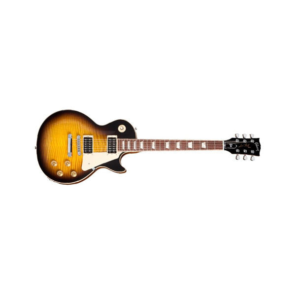 gibson electric guitars gibson les paul signature 't' (vintage sunburst, gold hardware)