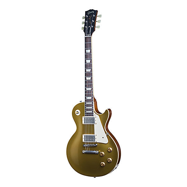 gibson electric guitars gibson standard historic lp 57 gt electric guitar - antique gold vos with dark black