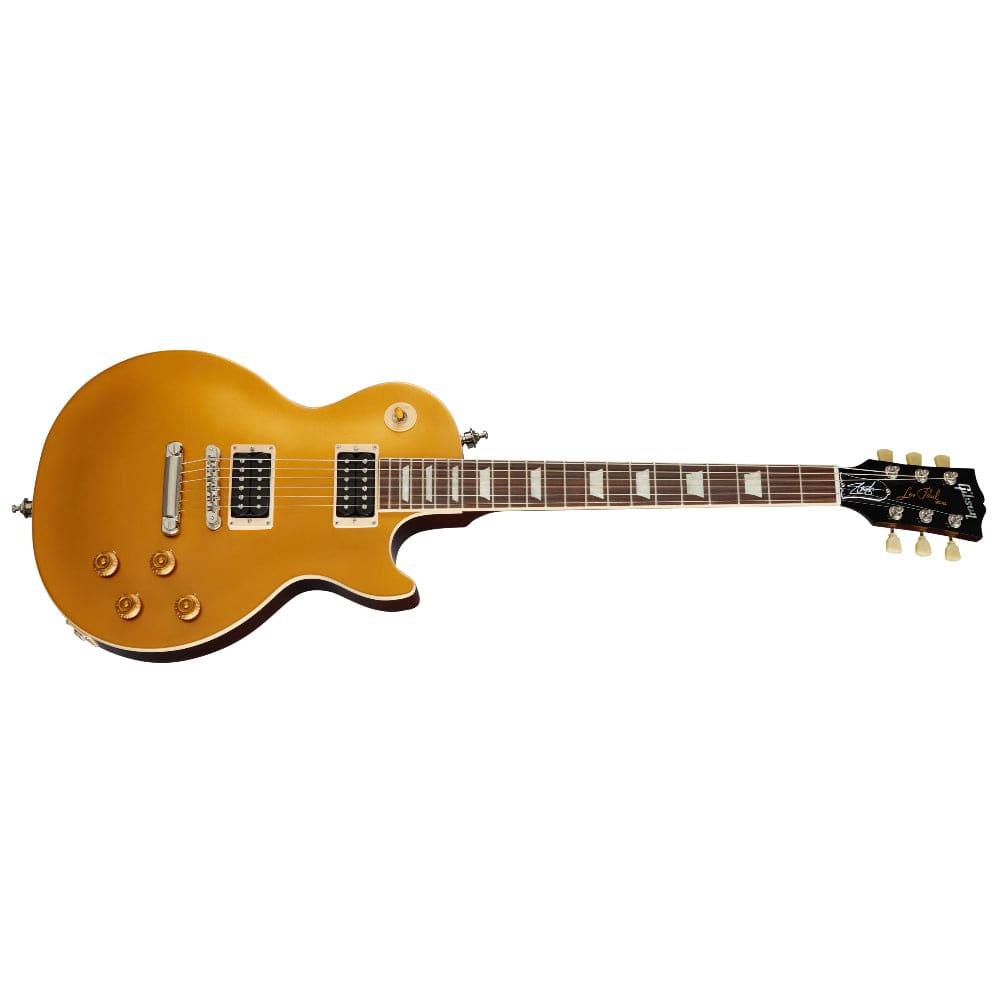 gibson electric guitars gold gibson slash victoria les paul standard goldtop 6 string electric guitar - gold