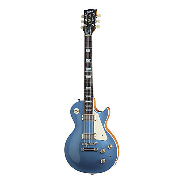 gibson electric guitars pelham blue metalli top gibson les paul deluxe 2015 electric guitar #color_pelham-blue-metalli-top