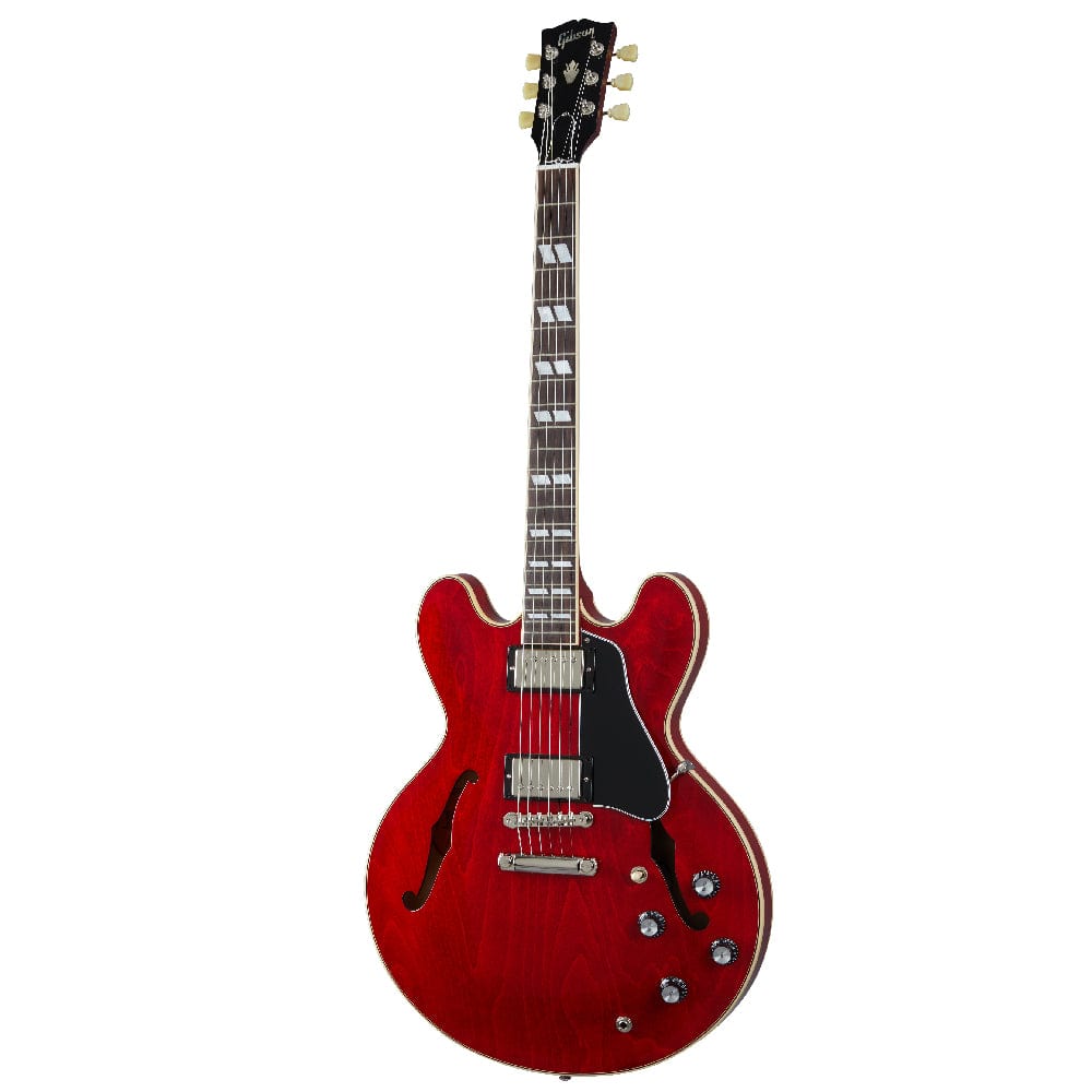 gibson electric guitars sixties cherry gibson es-345 6 string hollowbody electric guitar