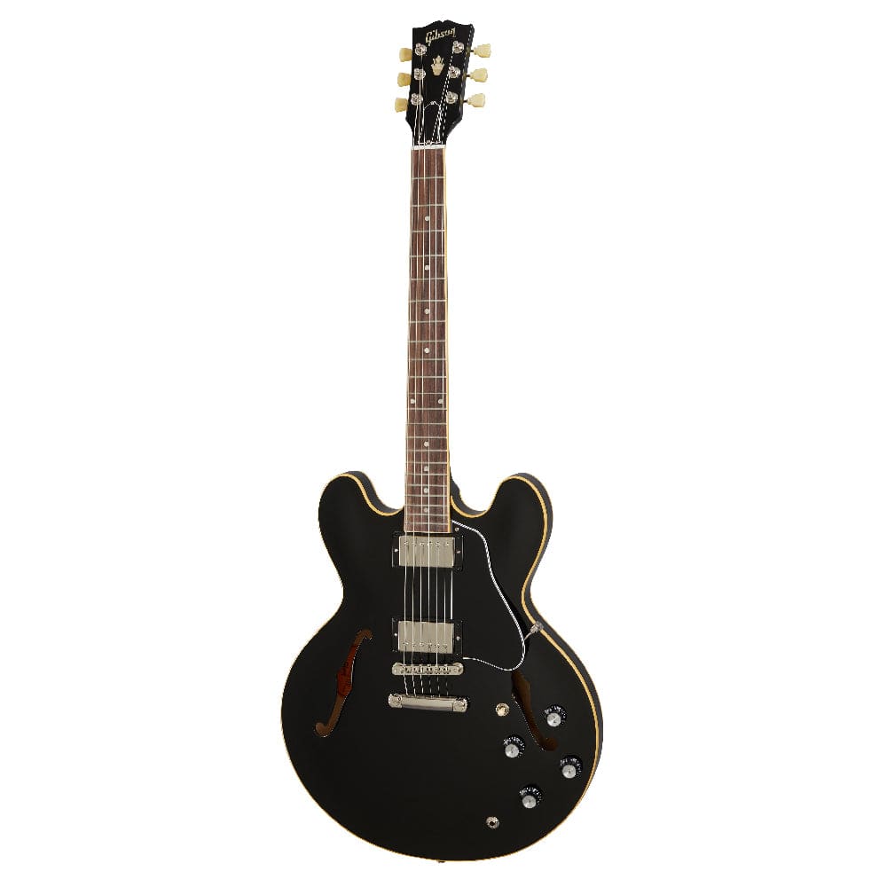 gibson electric guitars vintage ebony gibson es-335 6 string hollowbody electric guitar #color_vintage-ebony