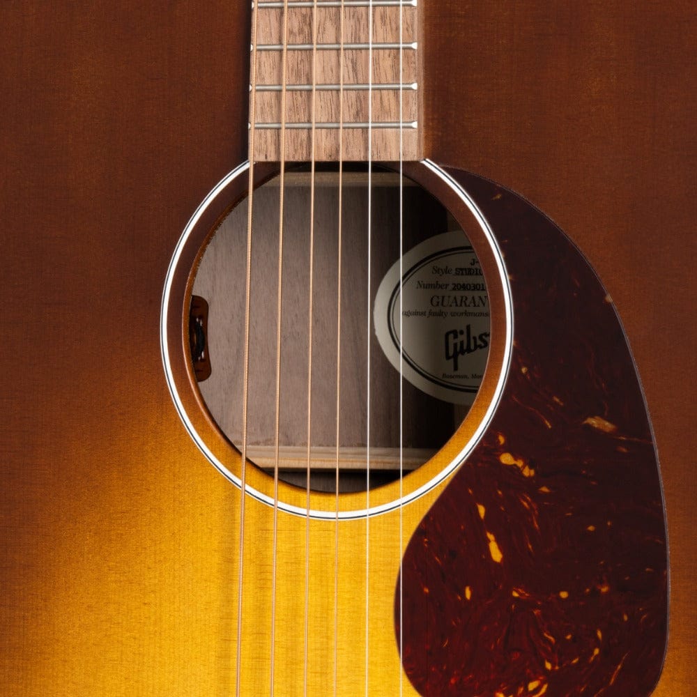gibson electro acoustic guitars gibson j-45 studio walnut 6-strings electro acoustic guitar #color_satin-natural