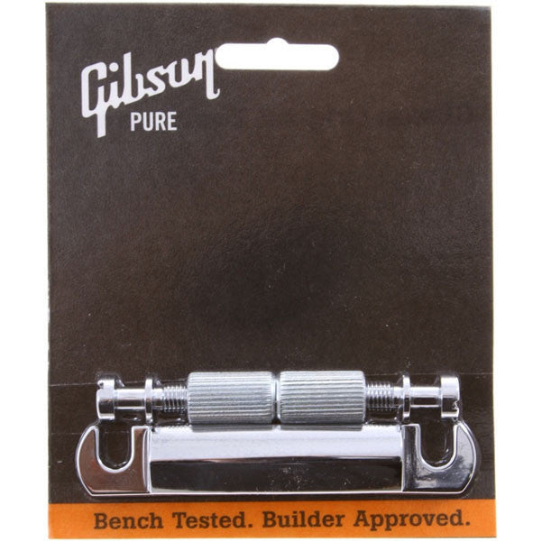 gibson guitar accessories gibson accessories stop bar tailpiece w/studs & inserts - chrome - garage sale