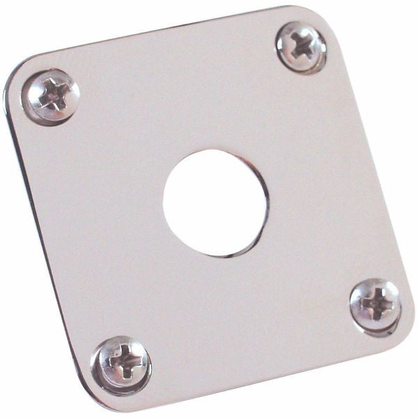 gibson guitar parts gibson prjp-040 les paul output jack plate, nickel
