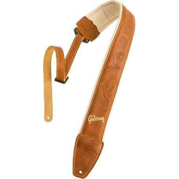 gibson guitar straps gibson montana asac tan leather strap
