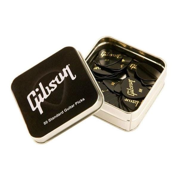gibson picks gibson aprgg50-74xh tin pack of 50 extra heavy guitar picks