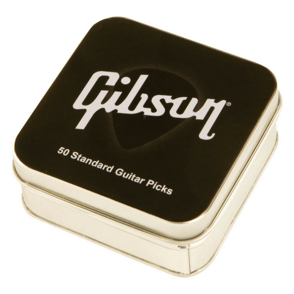gibson picks gibson standard tin pack of 50 guitar pick - thin