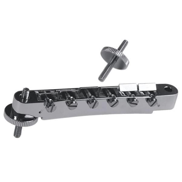 gibson tremolos and bridges gibson abr-1 tune-o-matic bridge with full assembly - chrome
