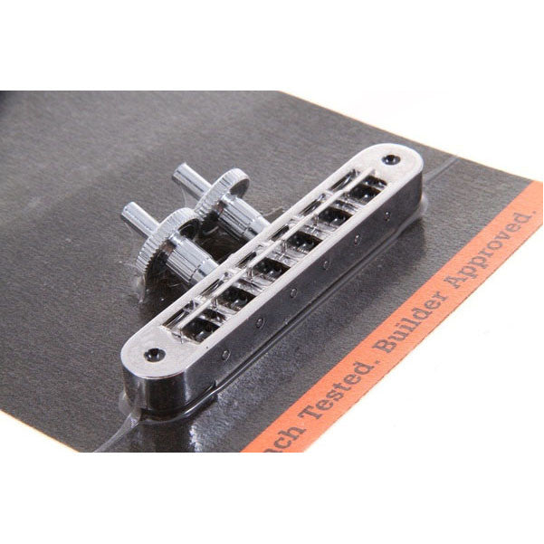 gibson tremolos and bridges gibson accessories nashville tune-o-matic bridge w/full assembly (chrome)