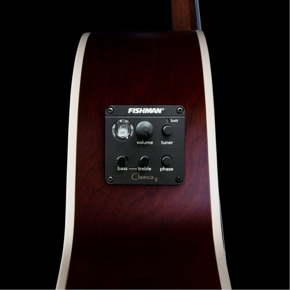 godin classical guitars natural godin motif clasica ii parlor nylon string electro classical guitar - natural