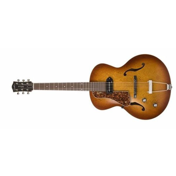 godin electric guitars godin 5th avenue kingpin lefthanded archtop hollowbody electric guitar