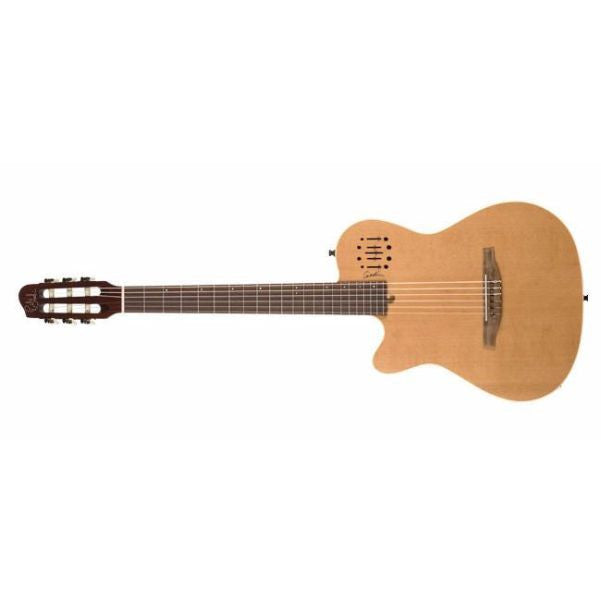 godin electro acoustic guitars godin multiac encore classical left-handed electro acoustic guitar