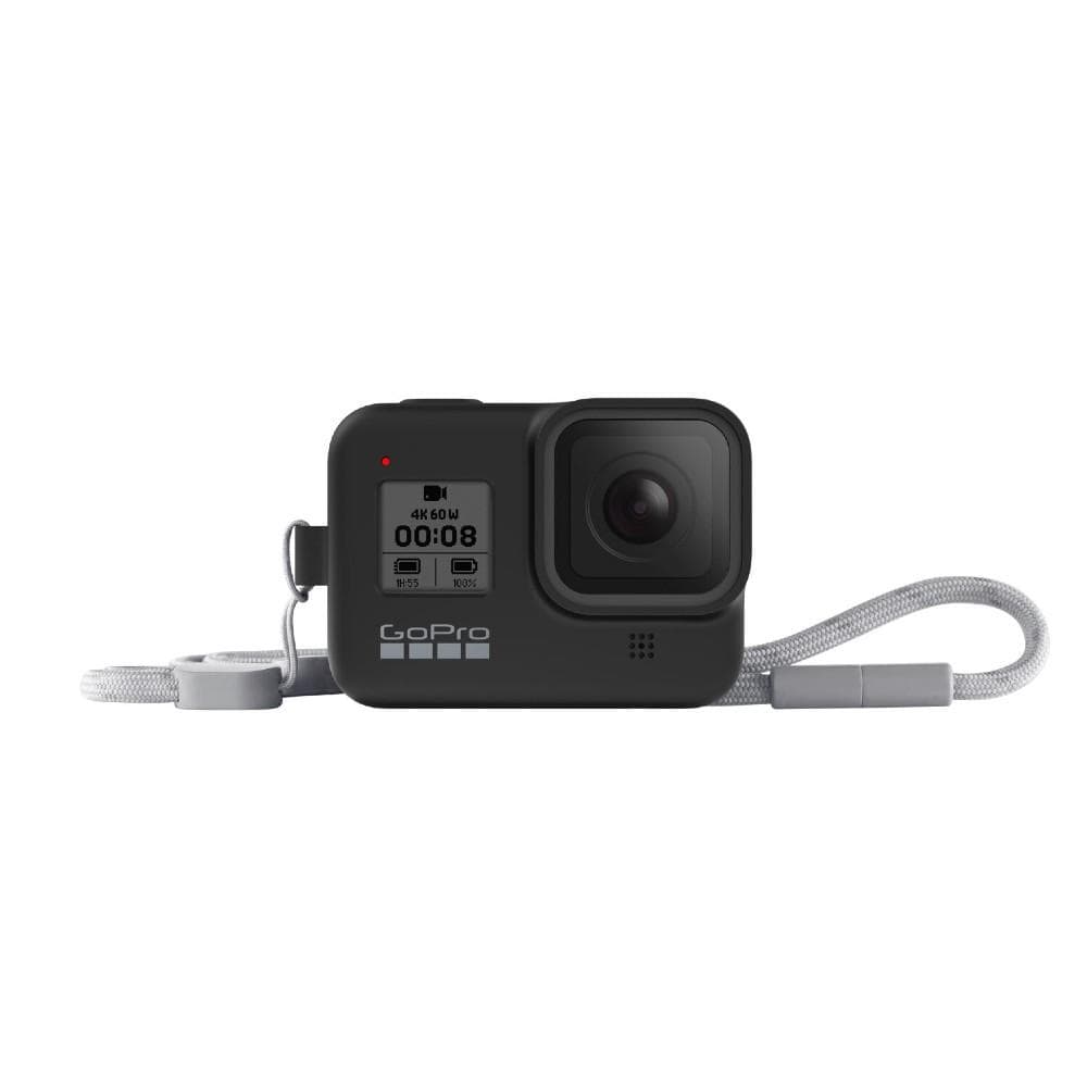 gopro action camera accessories black gopro sleeve & lanyard for hero8 #color_black
