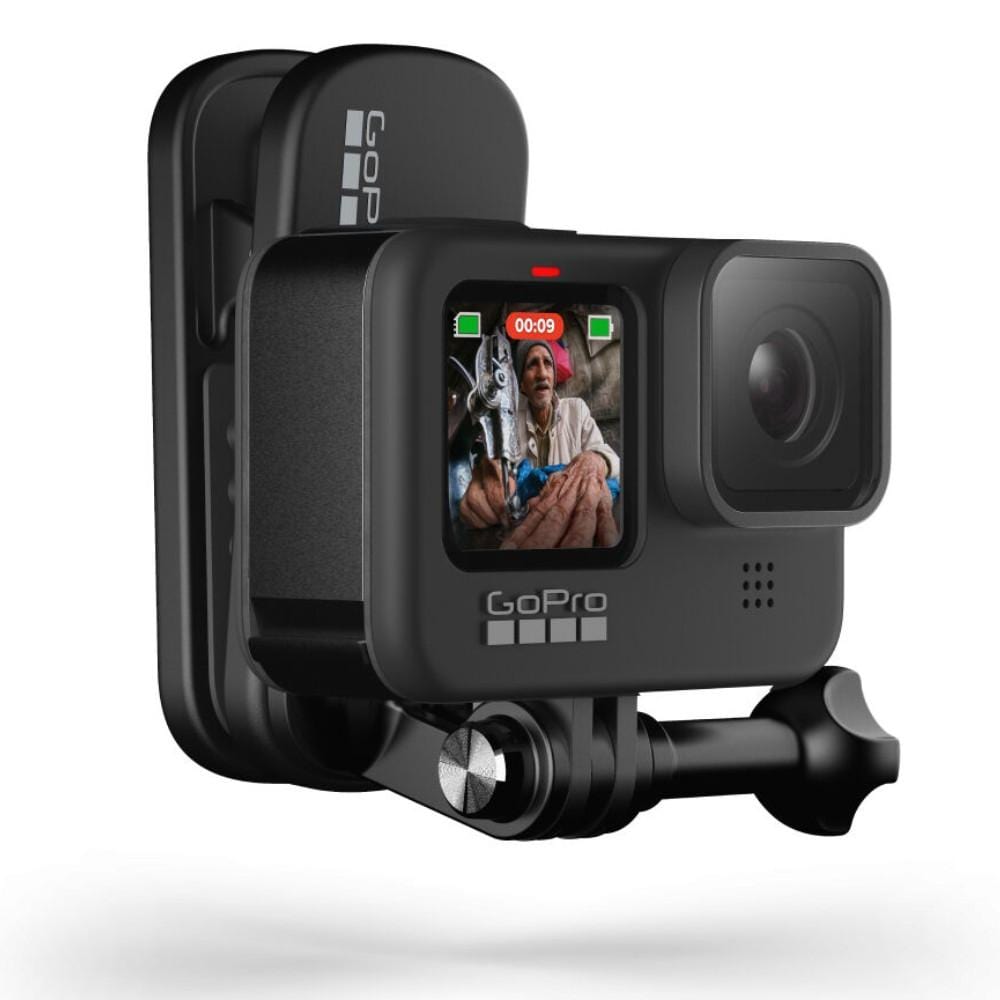 gopro action camera accessories gopro atclp 001 magnetic swivel clip for hero & max cameras- black