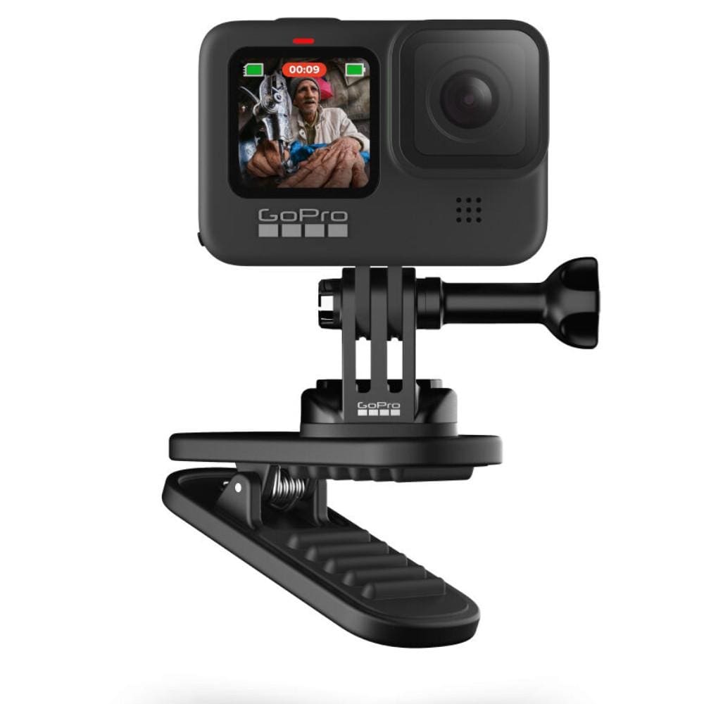 gopro action camera accessories gopro atclp 001 magnetic swivel clip for hero & max cameras- black