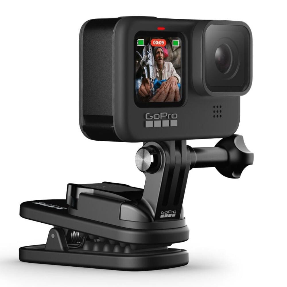 gopro action camera accessories gopro atclp 001 magnetic swivel clip for hero & max cameras- black