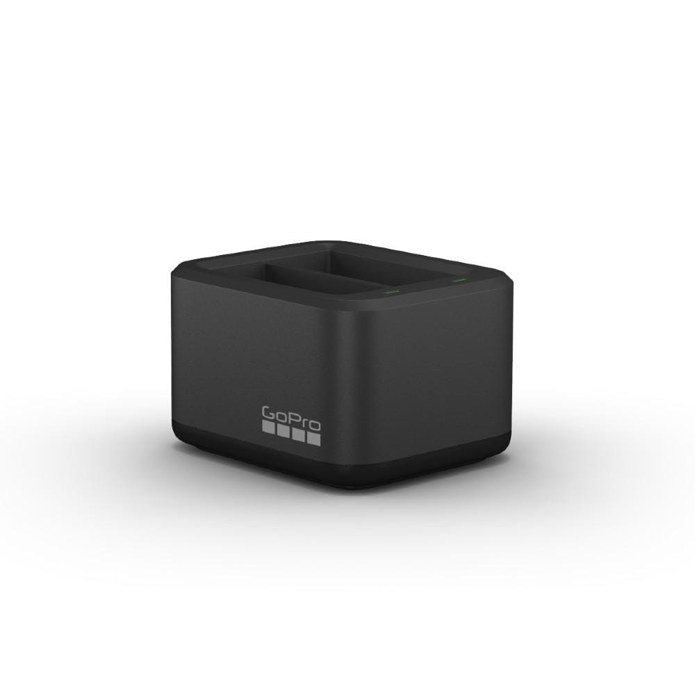 gopro action camera accessories gopro dual battery charger + spare battery for hero 9 black