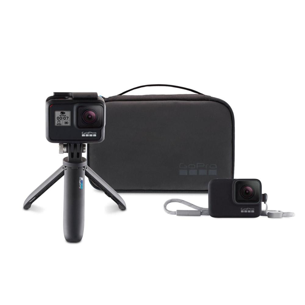 gopro action camera accessories gopro hero travel kit with extension tripod and case