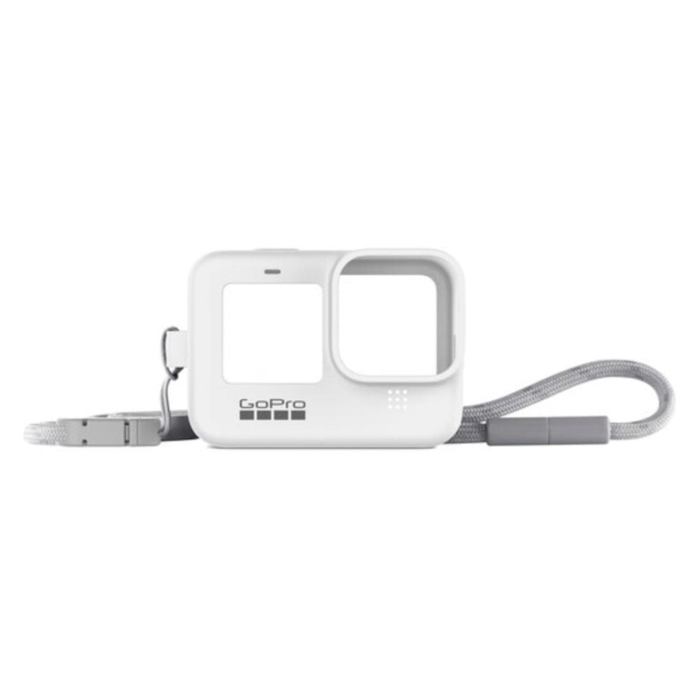 gopro action camera accessories white gopro camera sleeve and lanyard for hero9 black #color_white