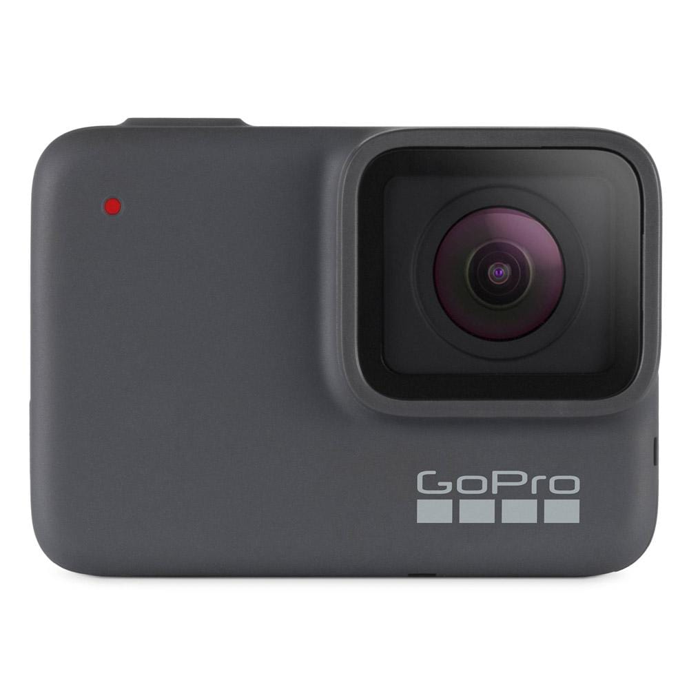 gopro action cameras gopro hero7 silver 10mp rugged waterproof stabilized 4k action camera with 2 year warranty