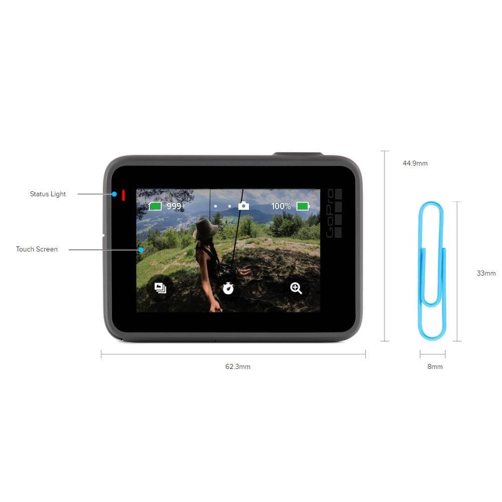 gopro action cameras gopro hero7 silver 10mp rugged waterproof stabilized 4k action camera with 2 year warranty