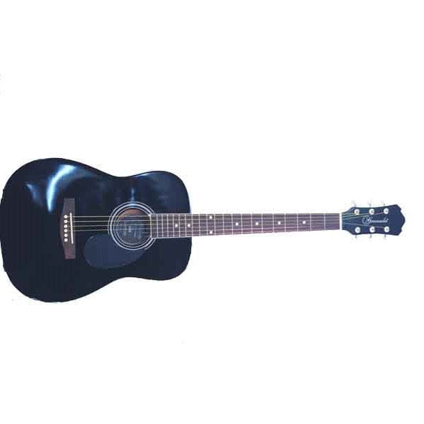 granada acoustic guitars black granada prs-1-f medium acoustic guitar