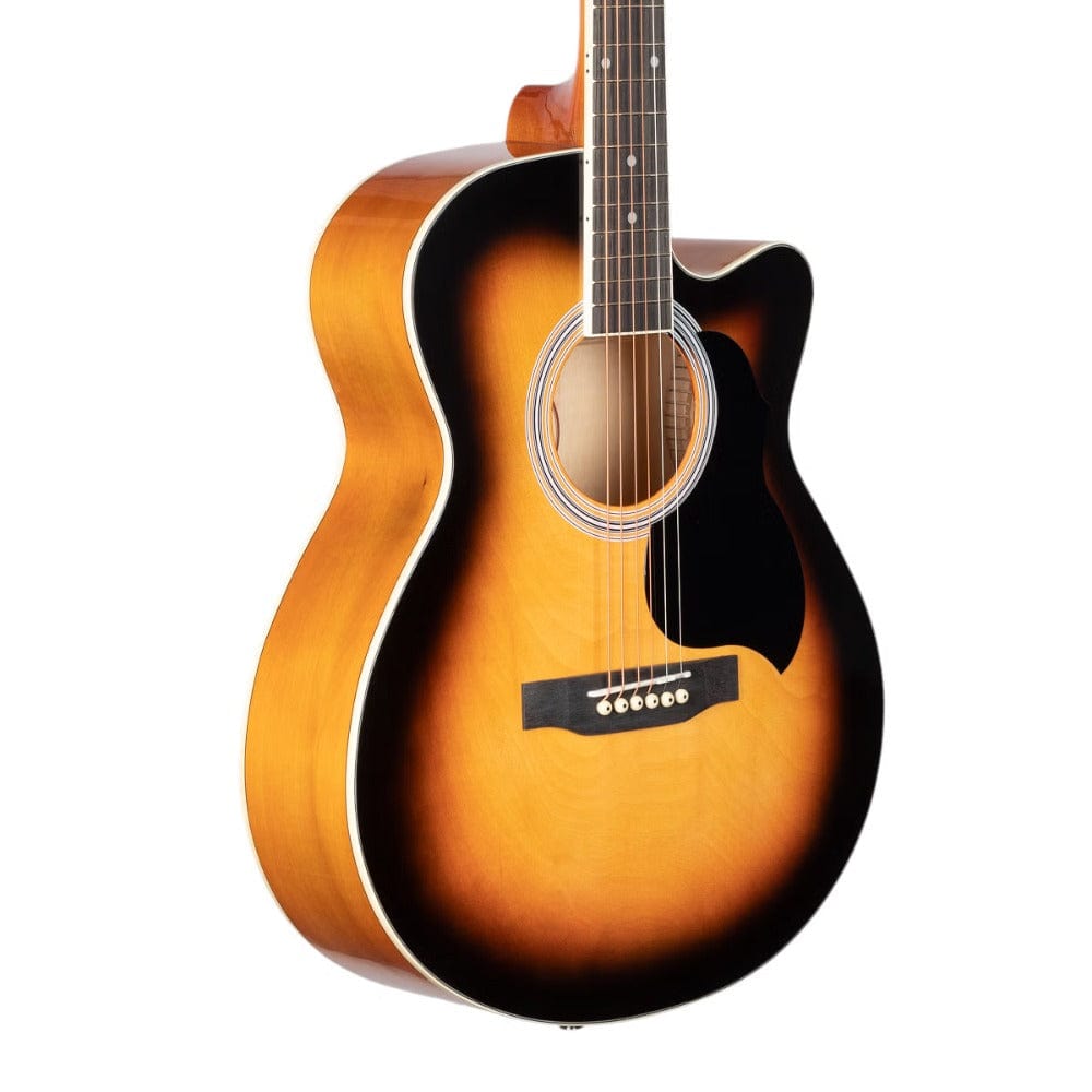 granada acoustic guitars granada gl113o-c 6 string cutaway acoustic guitar #color_vintage-sunburst-gloss