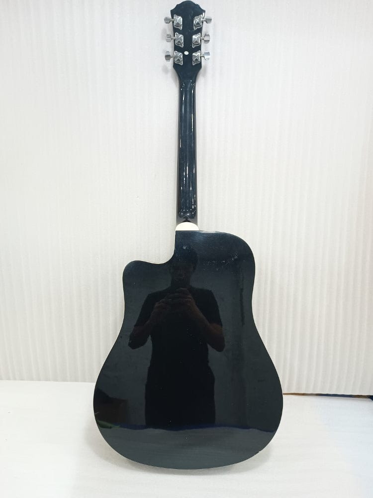 granada acoustic guitars granada prld-14c acoustic guitar - black - open box b stock