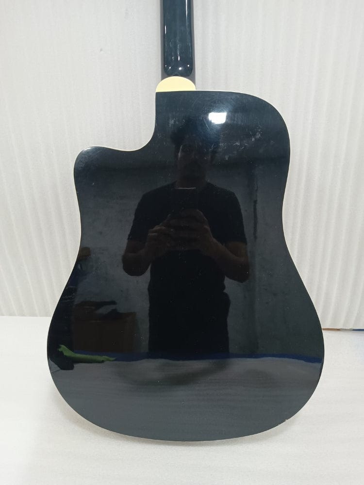 granada acoustic guitars granada prld-14c acoustic guitar - black - open box b stock