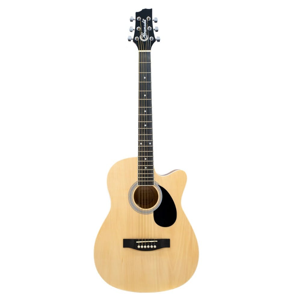 granada acoustic guitars natural granada gl112c-f medium cutaway 6 string acoustic guitar #color_natural