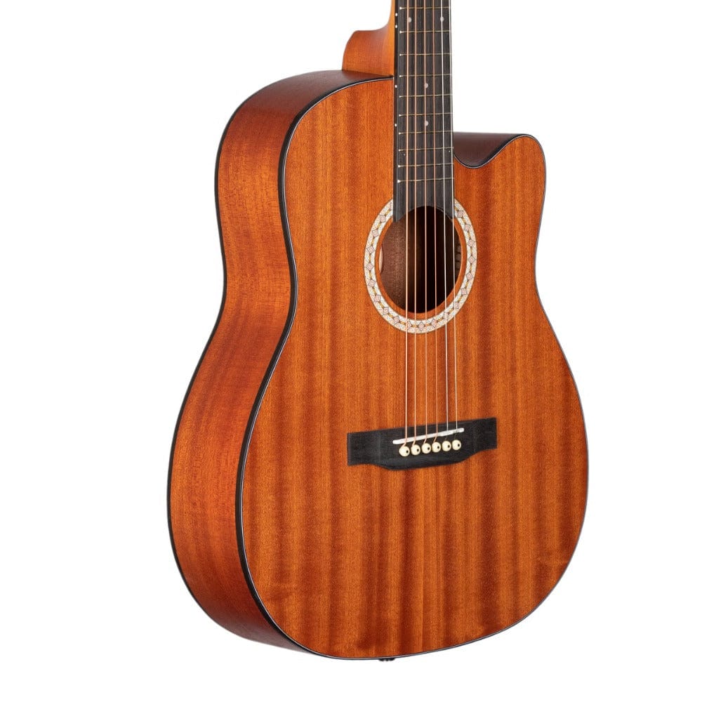 granada acoustic guitars natural matt granada gl130-c 6 string cutaway acoustic guitar