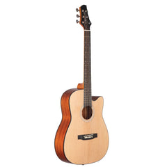 Granada Acoustic Guitars Natural Matt Granada GL140-C 6 String Cutaway Acoustic Guitar