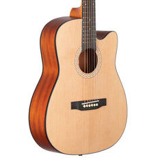 Granada Acoustic Guitars Natural Matt Granada GL140-C 6 String Cutaway Acoustic Guitar