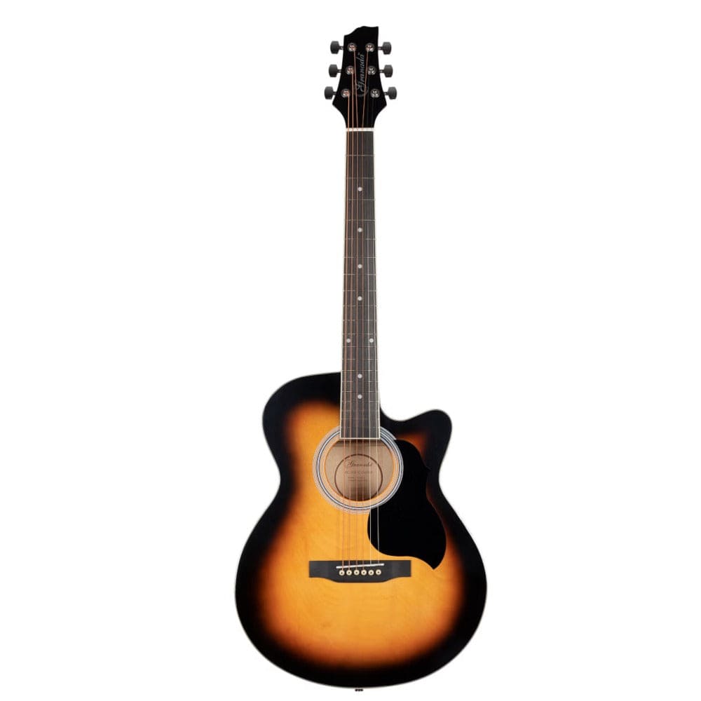 granada acoustic guitars vintage sunburst gloss granada gl113o-c 6 string cutaway acoustic guitar #color_vintage-sunburst-gloss