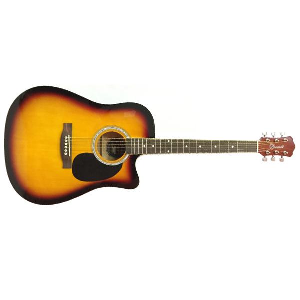 granada acoustic guitars vintage sunburst granada prld-18c-f acoustic guitar dreadnought #color_vintage-sunburst