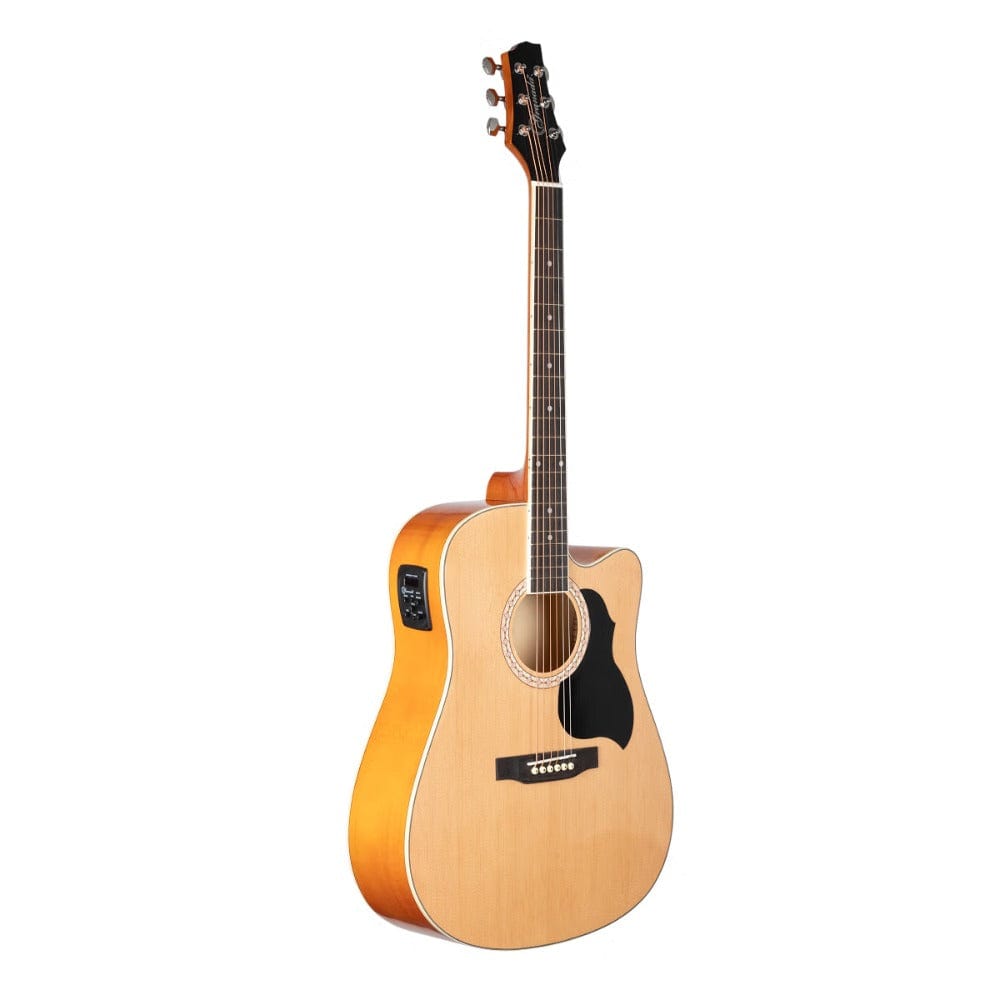 granada electro acoustic guitars granada gl141d-ceq 6 string electro acoustic guitar #color_natural-gloss