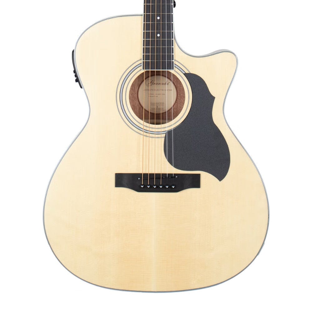 granada electro acoustic guitars granada gl240c-ceq 6 string electro acoustic guitar #color_natural-matt