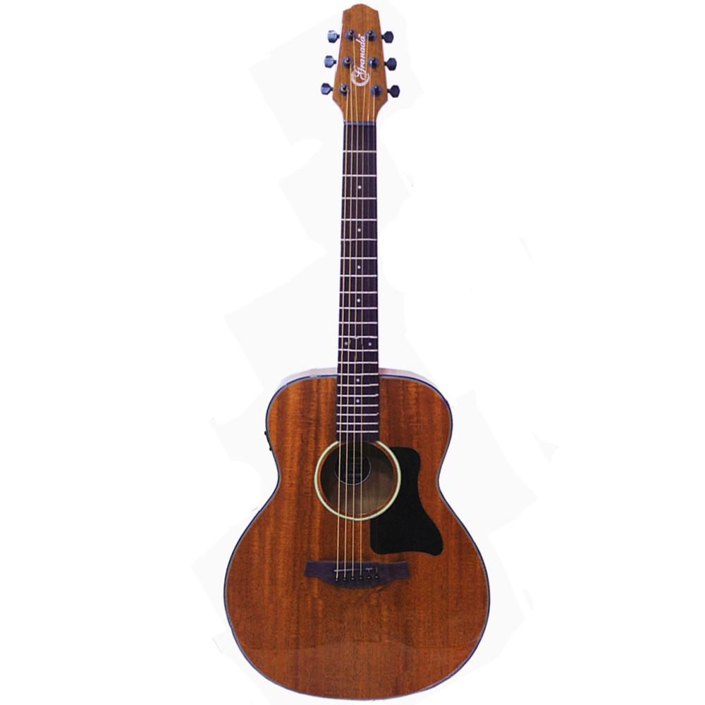 granada electro acoustic guitars granada gs-100 grand symphony 6-string electro-acoustic guitar - natural