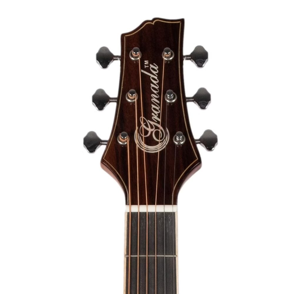 granada electro acoustic guitars natural gloss granada gs345d-ceq 6 string electro acoustic guitar with fishman pickup - natural gloss