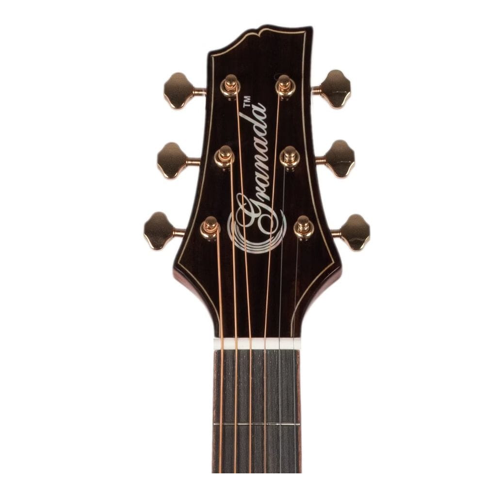 granada electro acoustic guitars natural gloss granada gs350a-ceq 6 string electro acoustic guitar with fishman pickup - natural gloss