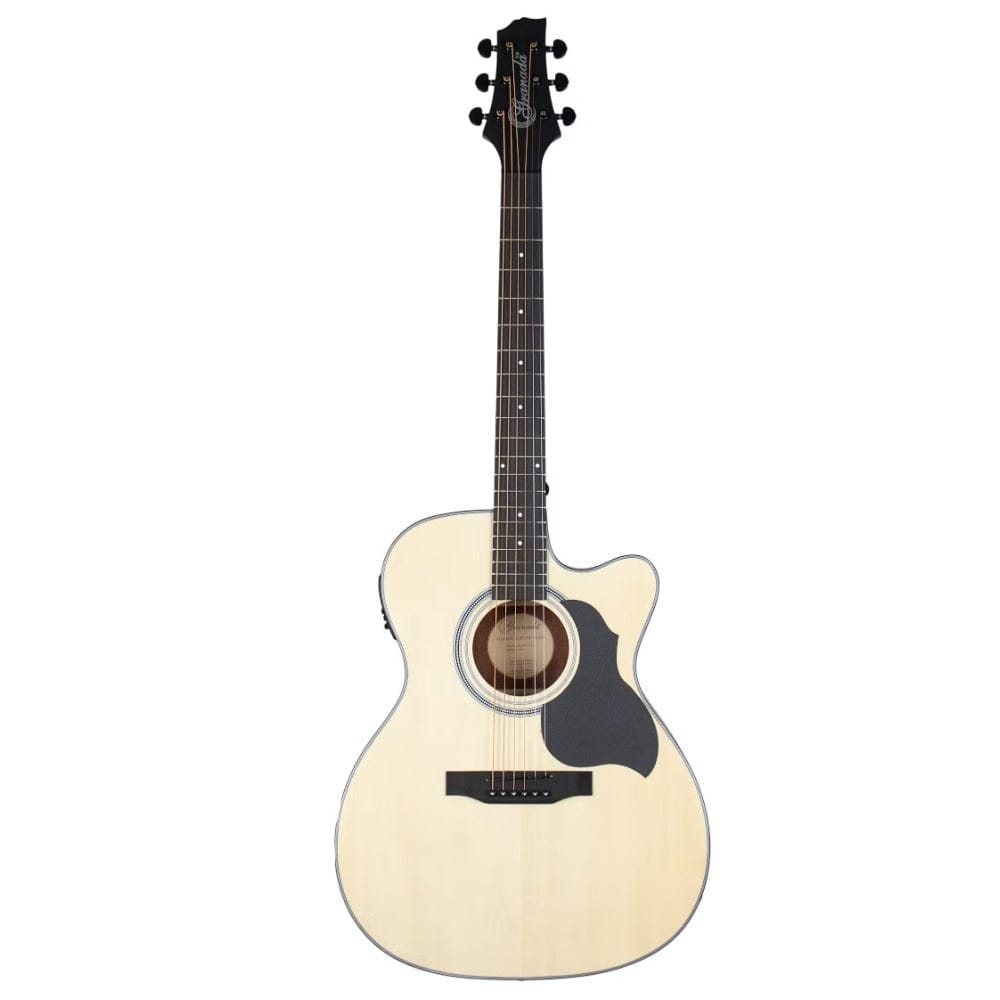 granada electro acoustic guitars natural matt granada gl242c - ceq 6 string electro acoustic guitar - natural matt