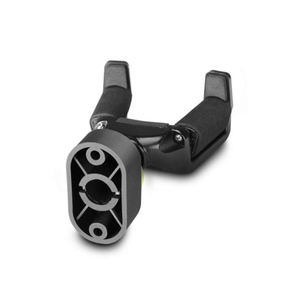 gravity guitar hangers and holders gravity gs01wmb wall mount guitar hanger with neck hug - black