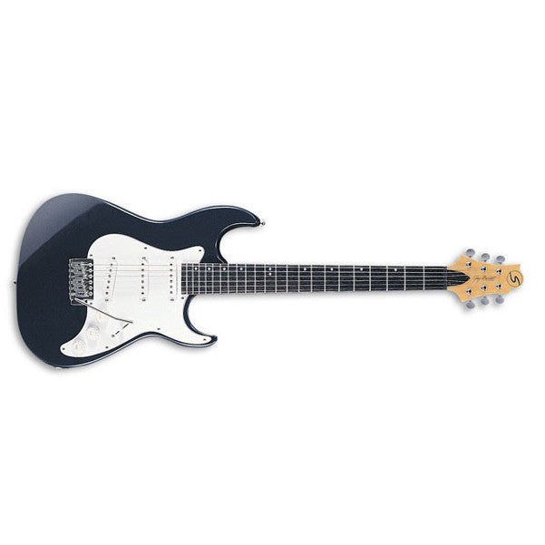 greg bennett electric guitars greg bennett malibu mb-30 sss electric guitar - metallic black