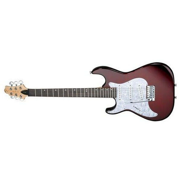 greg bennett electric guitars greg bennett malibu mb-50 (h-s-s) lefty electric guitar - met wine red