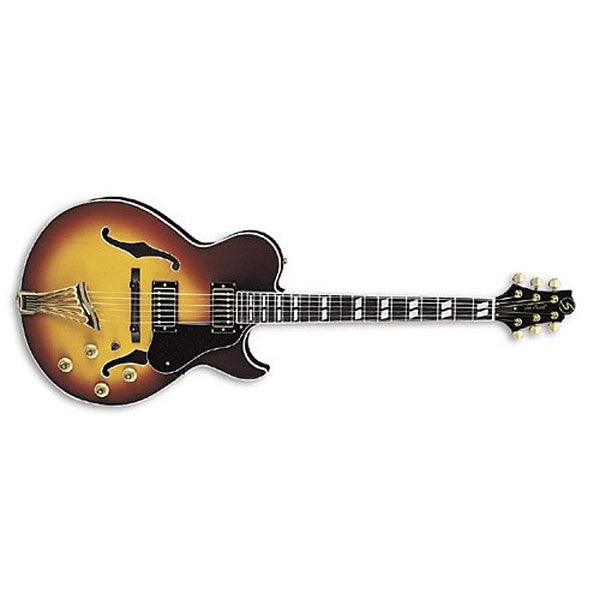 greg bennett electric guitars greg bennett rl-1 royale semi hollow electric guitar - vin. sunburst