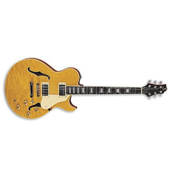 greg bennett electric guitars greg bennett rl-3 semi hollow electric guitar - natural