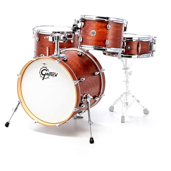 gretsch acoustic drum kits gretsch catalina club acoustic drumkit - satin walnut glaze